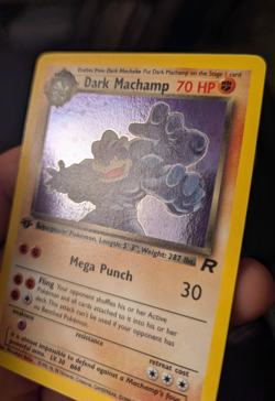 Dark Machamp 10/82 (1st Edition) Holo Rare - Team Rocket - Pokemon Card - Image 2