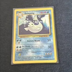 Pokemon TCG WoTC Dewgong 025/102 Base Set Vintage LP/MP - Image 1