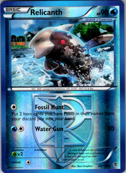 Relicanth 24/101 Plasma Blast Reverse Holo Uncommon Pokemon TCG - Image 1