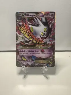 Pokemon TCG Mega Gengar EX Black Star XY166 Shiny Holo Rare Beauty w/ Dings - Image 2