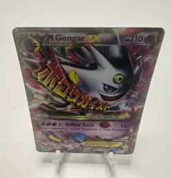 Pokemon TCG Mega Gengar EX Black Star XY166 Shiny Holo Rare Beauty w/ Dings - Image 5