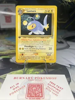 Lanturn 38/111 (NM/LP) 1st Edition Uncommon Neo Genesis 2002 WOTC Pokemon Card - Image 1