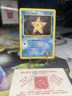 Pokemon TCG Misty's Staryu Gym Challenge 92/132 Regular 1st Edition LP - Image 2