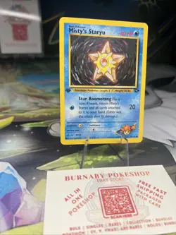 Pokemon TCG Misty's Staryu Gym Challenge 92/132 Regular 1st Edition LP - Image 3