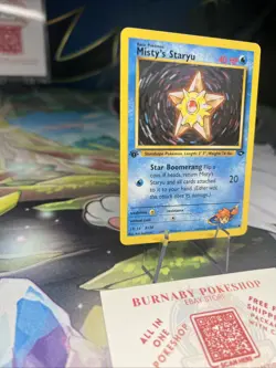 Pokemon TCG Misty's Staryu Gym Challenge 92/132 Regular 1st Edition LP - Image 4