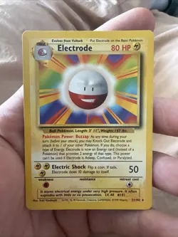Pokemon Base Set Electrode Non Holo - Lightly Played LP - Vintage 21/102 - Image 1