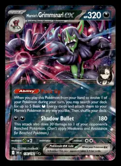 Marnie's Grimmsnarl ex 136/182 Double Rare Destined Rivals Pokemon NM - Image 1