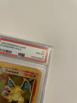 1999 Base Set Unlimited Charizard Holo Pokemon TCG 4/102, PSA 8 NM/Mint - Image 3