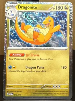 Pokemon Pokemon TCG Dragonite 012/015 McDonald's 2024 Promo Holo Card - Image 1