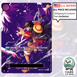 Luffy OP09-119 SEC SP Alt Art Carrying on His Will ONE PIECE Card Japanese NM - Image 1