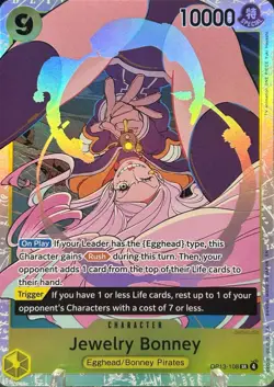 • Jewelry Bonney • OP13-108 SR Carrying On His Will Holo Foil One Piece TCG NM - Image 1