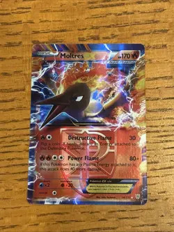 Pokemon Moltres EX TCG Holo Card Plasma Storm Team Ultra Rare 14/135 - Image 1