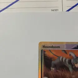 Pokemon TCG Houndoom EX Dragon 34/97 Reverse Holo Uncommon 70 HP Stage 1 2003 - Image 2