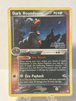 Pokemon Dark Houndoom 37/109, Rocket Returns, Reverse Holo *Very Good Condition* - Image 1