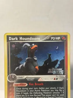 Pokemon Dark Houndoom 37/109, Rocket Returns, Reverse Holo *Very Good Condition* - Image 3