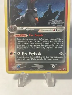Pokemon Dark Houndoom 37/109, Rocket Returns, Reverse Holo *Very Good Condition* - Image 4