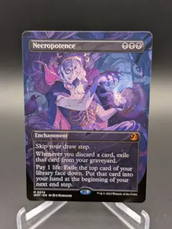 Necropotence (Anime Borderless) Wilds of Eldraine: Enchanting Tales Regular - Image 1