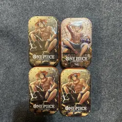 One Piece Tin Pack Set Vol 2 Lot of 4 |TS-02 OP-13 | Factory Sealed | Bandai - Image 1