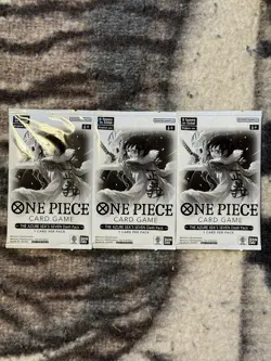 LOT OF 3 The Azure Sea's Seven [OP-14] One Piece Dash Pack - Image 1