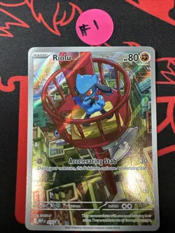 Riolu Black Star Promo Illustration Rare #10 - Pokemon Mega Evolutions NM - Image 1