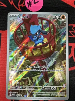 Riolu Black Star Promo Illustration Rare #10 - Pokemon Mega Evolutions NM - Image 3