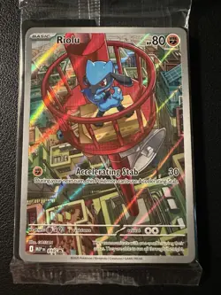 Pokemon RIOLU MEP 010- Mega Evolution - ILLUSTRATION RARE PROMO - Sealed - Image 1
