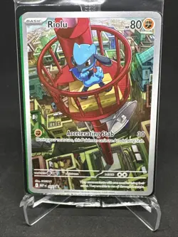 Riolu ETB Black Star Promo Illustration Rare #10 Sealed Pokemon Mega Evolutions - Image 2