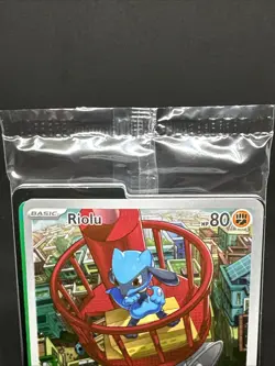 Riolu ETB Black Star Promo Illustration Rare #10 Sealed Pokemon Mega Evolutions - Image 3