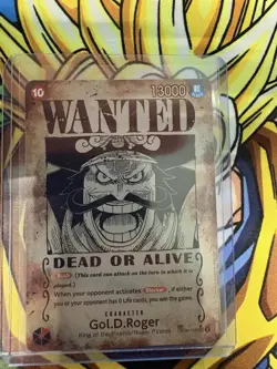 One Piece TCG - (OP13) OP09-118 Gol.D.Roger Wanted Poster - SP - ENG NM - Image 1