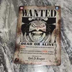 Gol D. Roger OP09-118 SP SEC Wanted Poster English - NM - One Piece TCG Pulled - Image 1