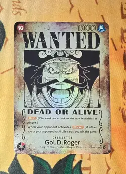 ONE PIECE TCG Gol.D.Roger OP09-118 SEC SP Wanted Poster - Image 1