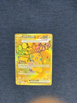Pikachu EX Prismatic Evolutions Holo Hyper Rare Gold Card 179/131 SV - Image 1
