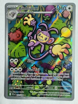 🔥✨ Ambipom Pokemon TCG Phantasmal Flames 107/094 IR NM/M English - Image 1
