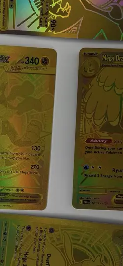 Pokemon Mega Evolution EX Holo Lot - 5 Cards Lucario Charizard Dragonite - Image 3