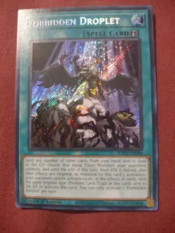 Forbidden Droplet (Secret Rare) RA01-EN064 25th Rarity Collection 1st Edition - Image 2