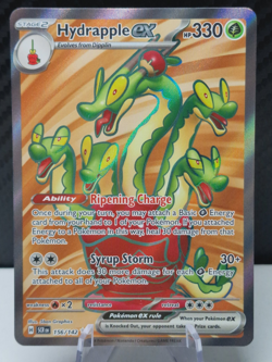 Hydrapple ex 156/142 Stellar Crown Ultra Rare Full Art Pokemon Card Near Mint - Image 1