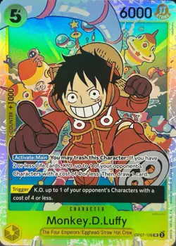• Monkey.D.Luffy • OP07-109 SR Premium Booster Holo Foil One Piece TCG NM - Image 1