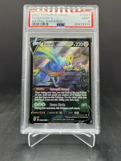 2022 Pokemon Sword & Shield Zacian V Full Art Astral Radiance PSA 9 #TG21/TG30 - Image 1