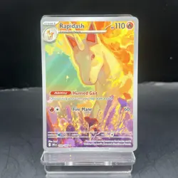 Rapidash 189/182 Holo Shiny Pokemon TCG Card Destined Rivals 2025 NEAR MINT - Image 1