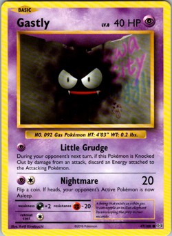 Gastly 47/108 XY Evolutions Holo 2016 Pokemon TCG Card - Image 1