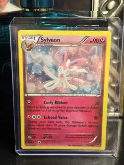 Sylveon 72/111 Pokemon TCG XY - Furious Fists Cracked Ice Holo MP - Image 1