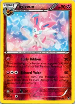 Pokemon TCG XY - Sylveon Reverse Furious Fists 72/111 Holo LP (SKU 1-1) - Image 1