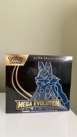 Pokemon TCG Mega Evolution Elite Trainer Box ETB Lucario Brand New Sealed - Image 1