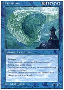 MTG Leviathan, Moderate Play, English Alternate Fourth Edition 4th - Image 1