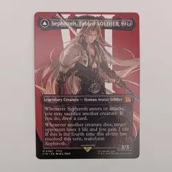 Sephiroth, Fabled SOLDIER BORDERLESS 0382 MTG Mythic Rare Magic Final Fantasy 7 - Image 1