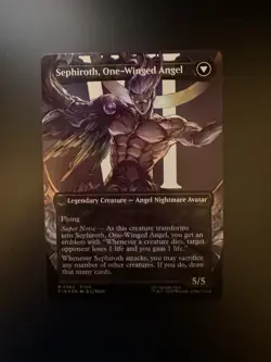 MTG Final Fantasy English Sephiroth, Fabled Soldier Borderless 0382 Foil - Image 2
