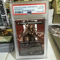 MTG PSA 10 Sephiroth, Fabled SOLDIER (0382) (Borderless) Final Fantasy NON Foil - Image 1