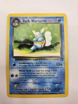 DARK WARTORTLE 46/82 Team Rocket Pokemon Card 1st Edition Vintage - Image 1