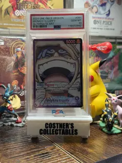 PSA 10 Monkey D Luffy OP09-061 Alt Art One Piece Emperors in the New World Eng - Image 1