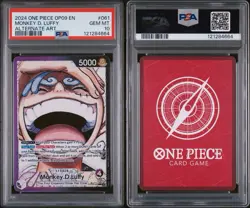 PSA 10 Monkey D Luffy OP09-061 One Piece Emperors in New World Alt Art Gem Mint - Image 3